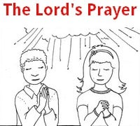 Browse the 5 pages in this free Lord's Prayer Coloring Book. Lord's Prayer Coloring Pages