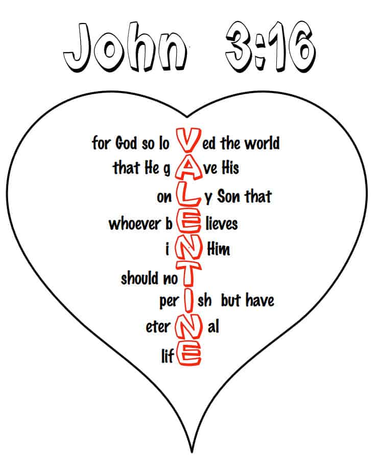 valentine bible coloring pages - photo #15