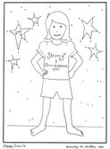 Courageous Girl Putting on the Armor of God