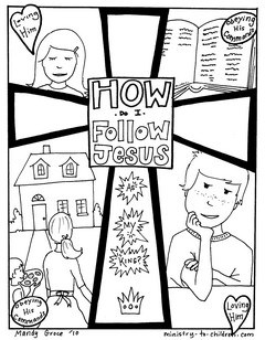 Sunday School Coloring Pages on Coloring Book  How Do I Follow Jesus    Kids Church   Sunday School