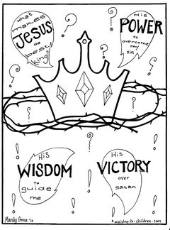 Jesus is the Best King Coloring Page