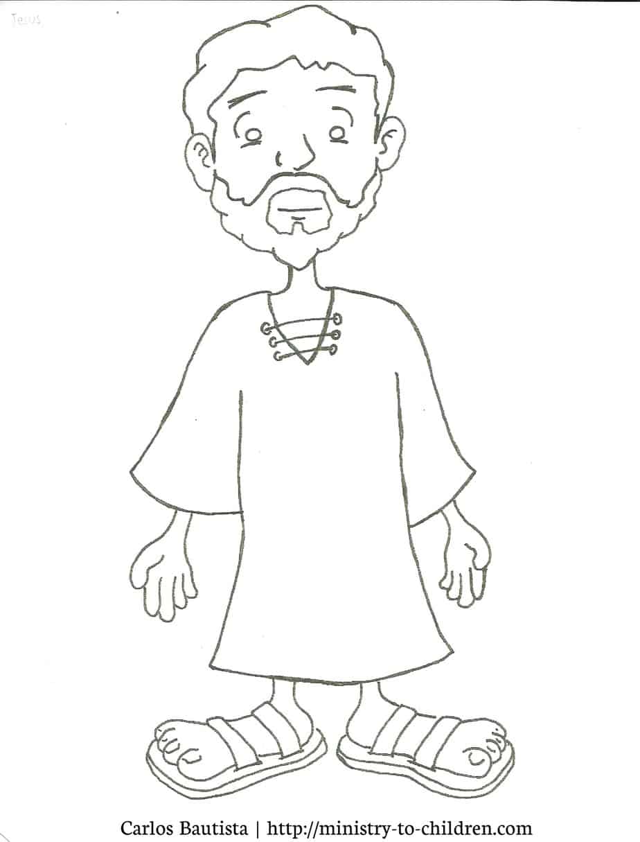 jesus caring coloring pages - photo #9