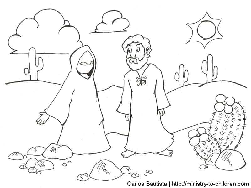 clipart jesus in the wilderness - photo #17