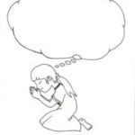 Young Girl Praying Coloring Page