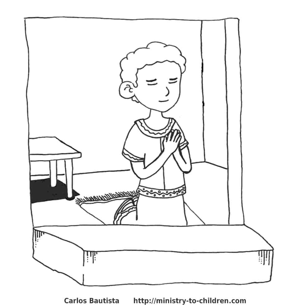 daniel obeyed god coloring pages - photo #15