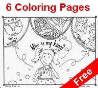 Click to preview the "who is my king coloring book" who is my king coloring book