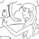 Eve and the Serpent Coloring Page