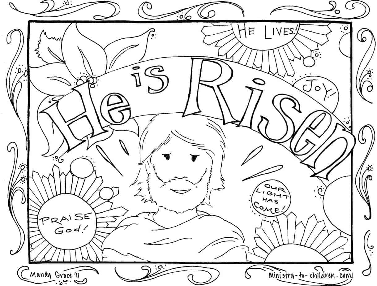 he-is-risen-coloring-pages