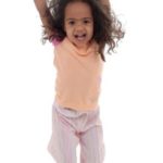 preschool girl playing