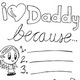 I Love You Daddy Coloring Pages