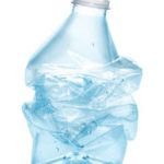 crushed plastic water Bottle