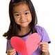 Girl with Paper Heart