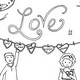 Love Coloring Page