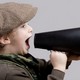 Boy telling the good news