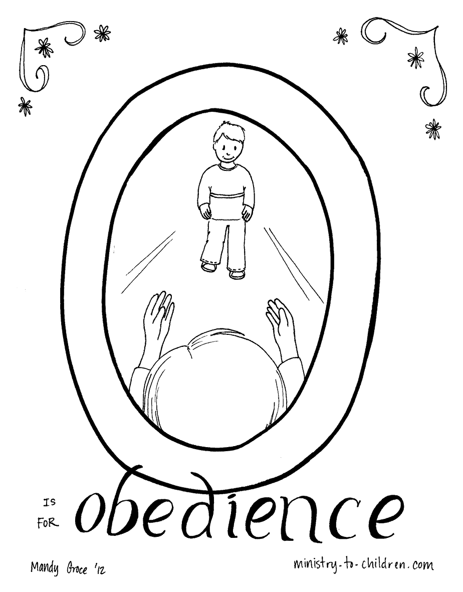 obedience coloring pages for children - photo #29