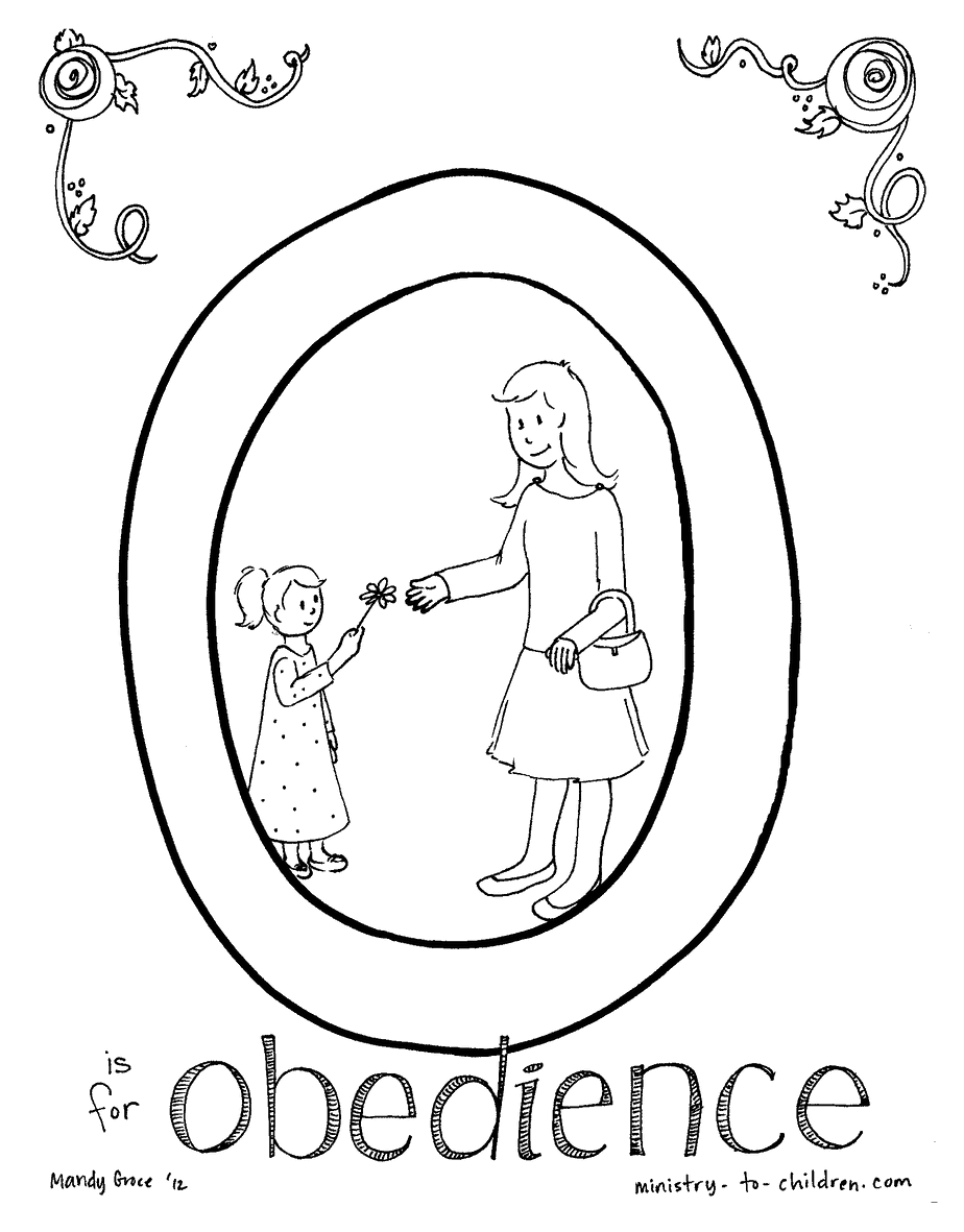 obedient coloring pages - photo #7