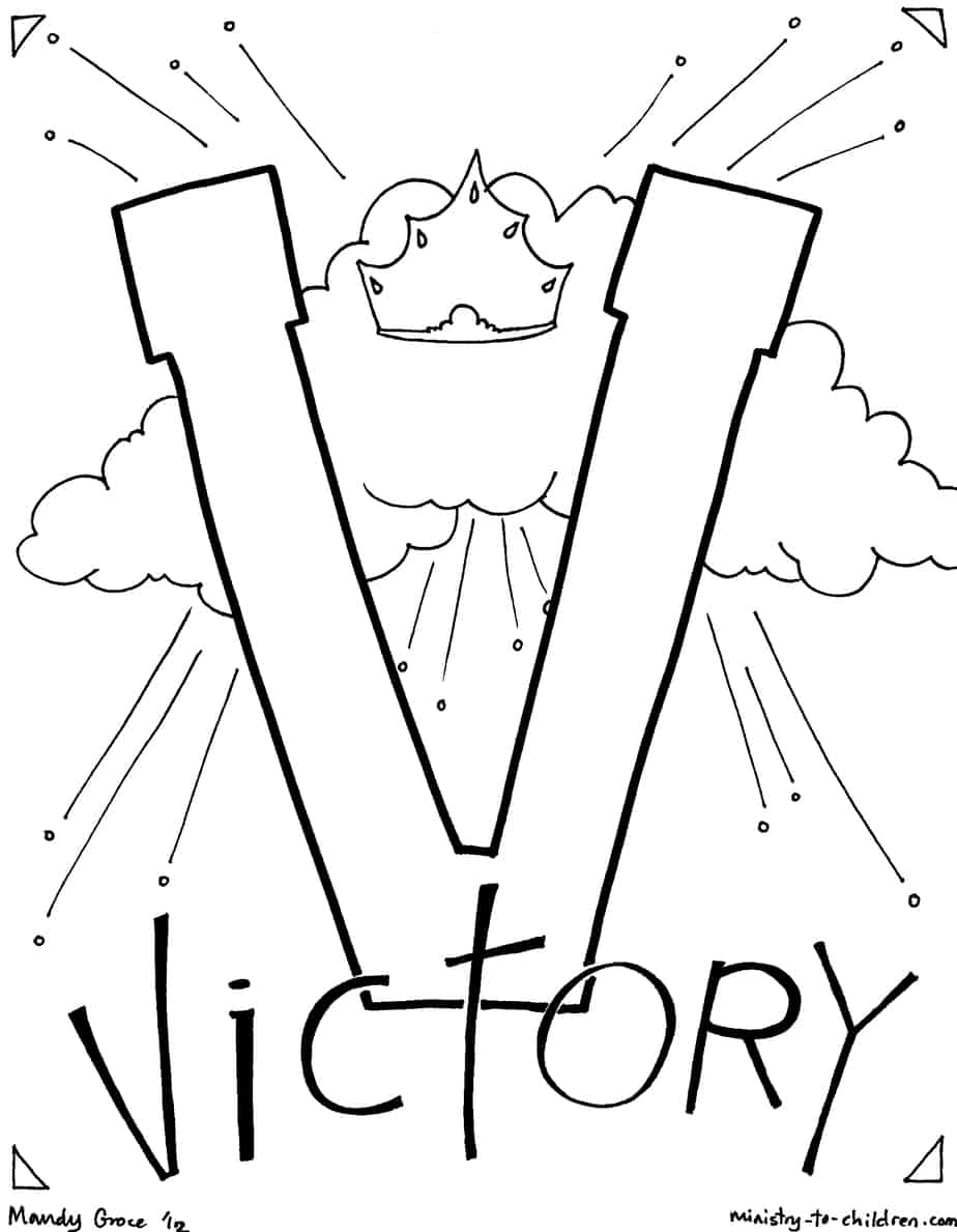 v coloring pages for kids - photo #22