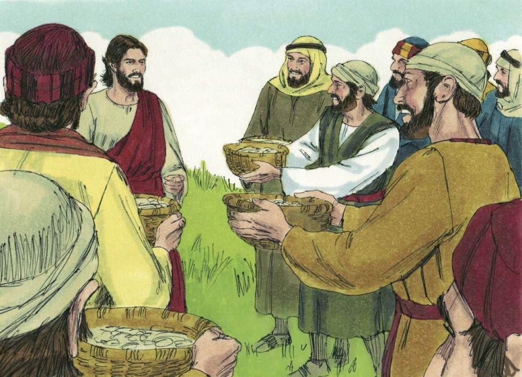 clipart of jesus feeding the five thousand - photo #24