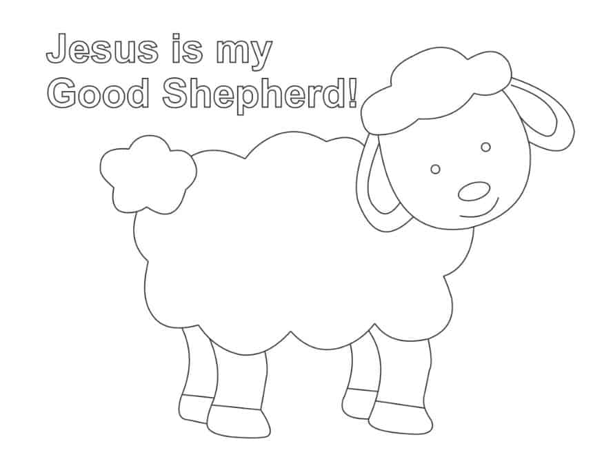 i am the good shepherd coloring pages - photo #17