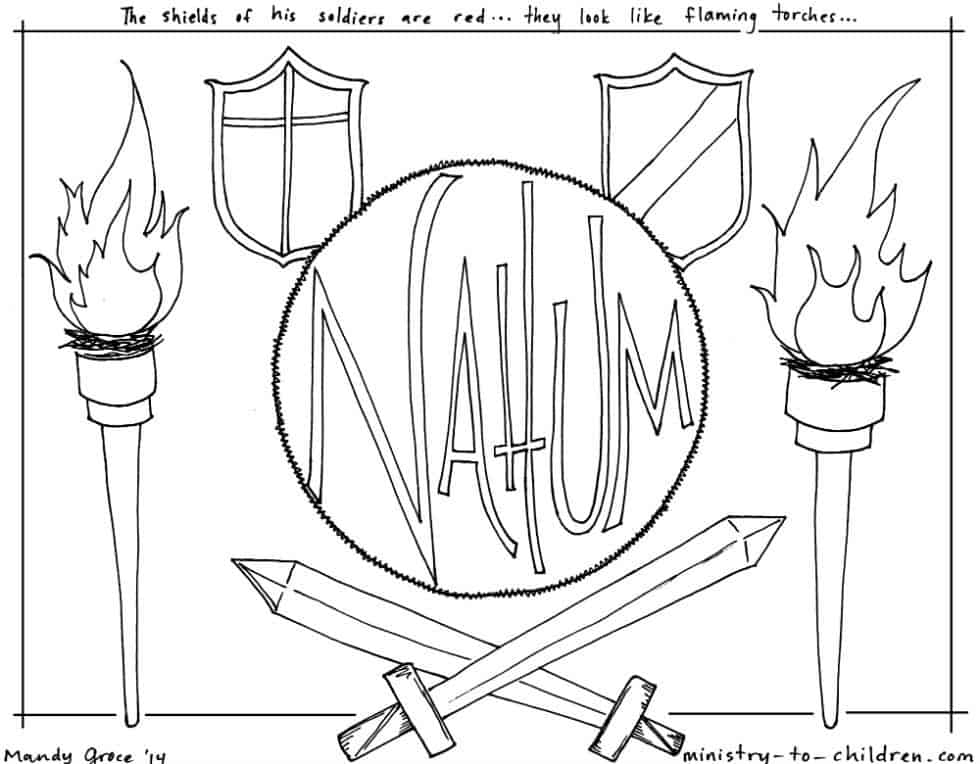 nahum the prophet printable coloring pages - photo #2