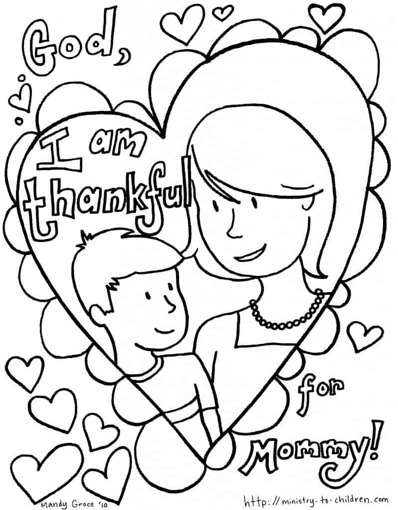Download Mother's Day Coloring Pages (100% Free) Easy Print PDF