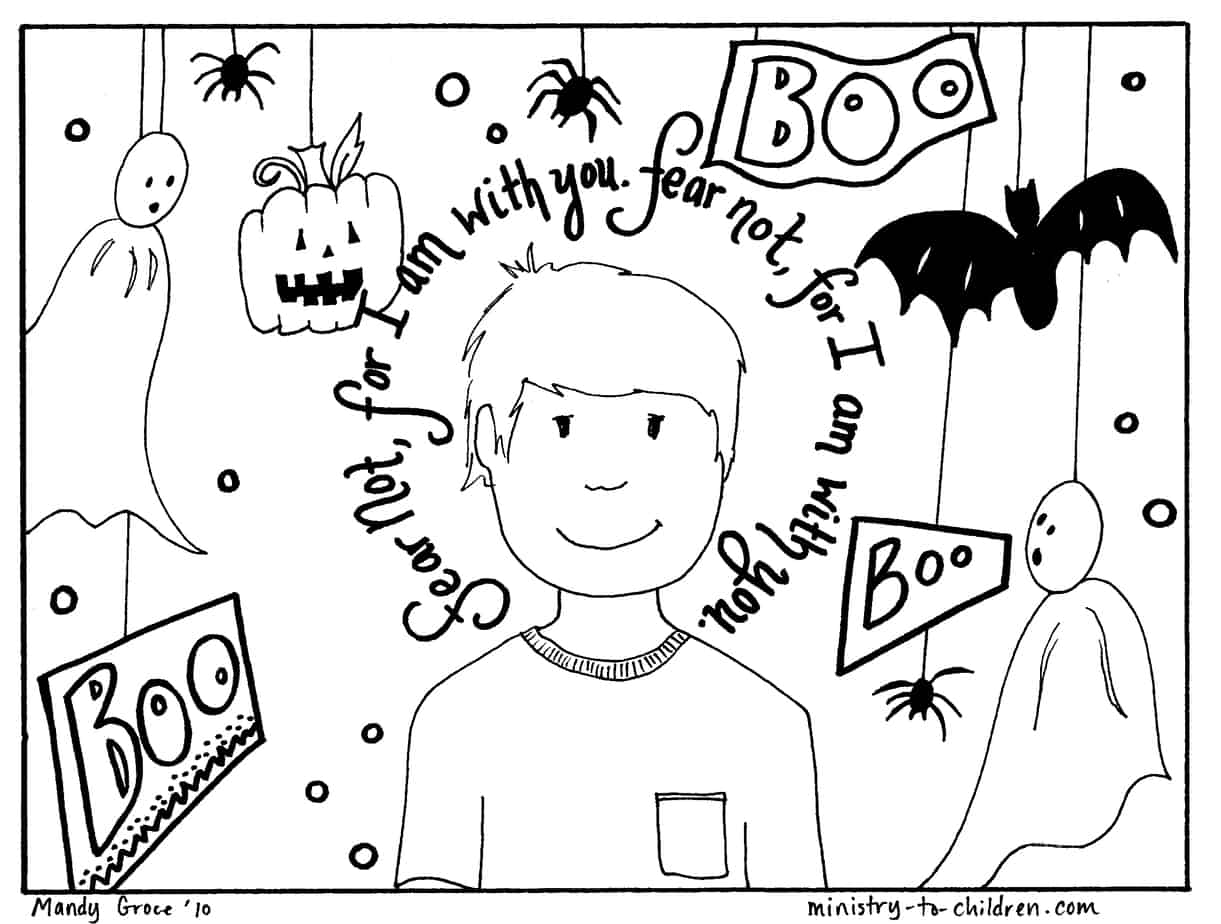 Printable Halloween Coloring Book, Teaching