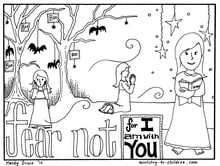 Halloween Coloring Pages Do Not Fear Bible Verse Halloween Coloring Pages Do Not Fear Bible Verse