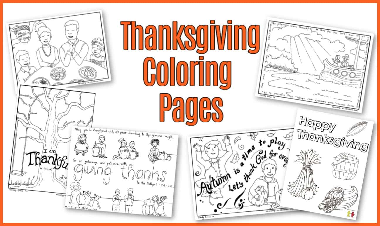 thanksgiving crafts and coloring pages