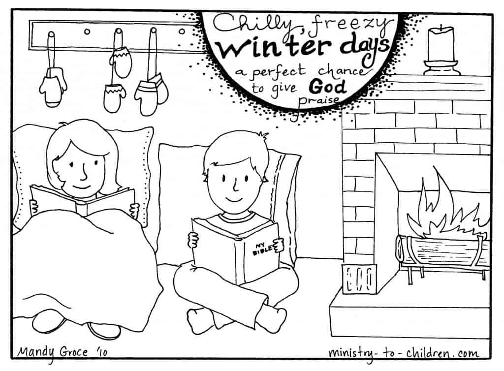 winter coloring page