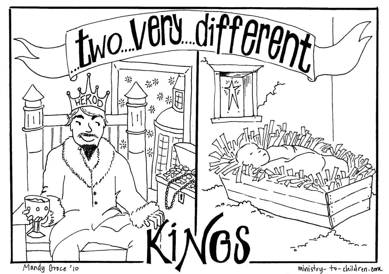 jesus is king coloring page