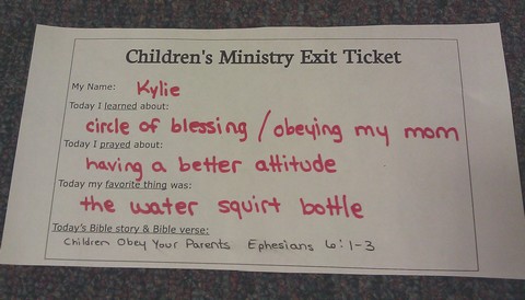 Children's Ministry learning tool