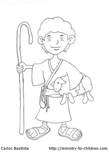 shepherd staff coloring page