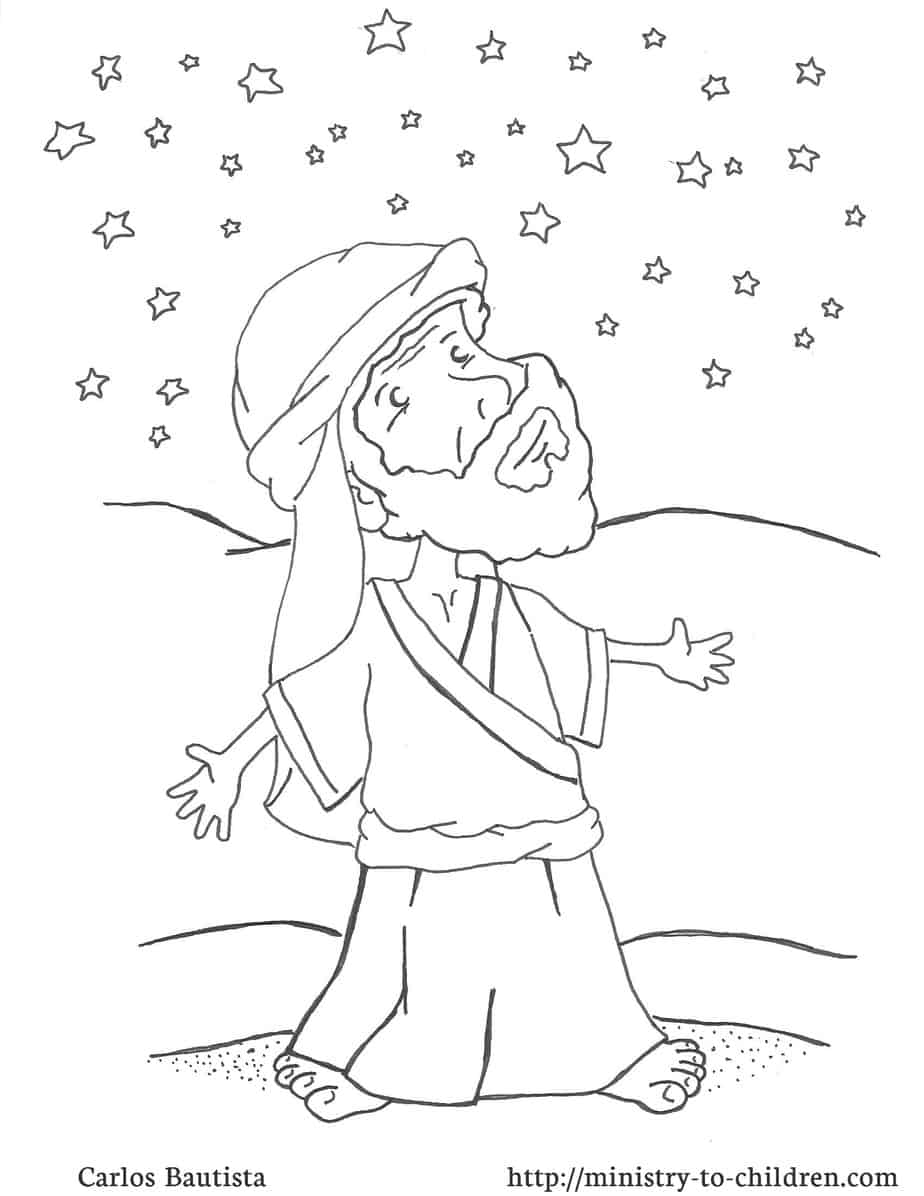 Abraham And God S Promise Coloring Page