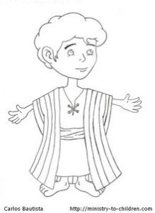 Joseph and the Beautiful Coat Coloring Page