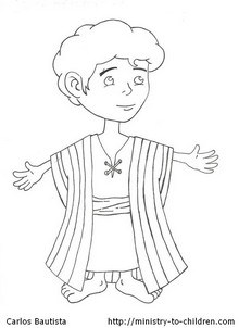 Download Joseph and the Beautiful Coat Coloring Page