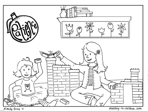 patience coloring page preview