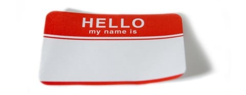 blank name tag