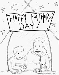 Father's Day Coloring pages