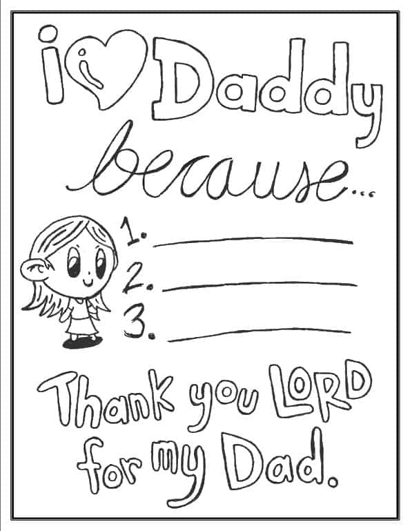 Father39s Day Coloring Pages 100 Free Easy Print PDF