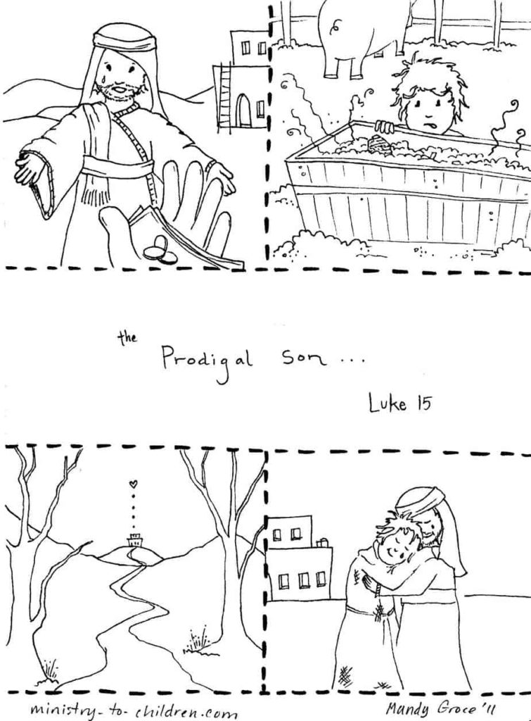 prodigal son coloring page, the prodigal son coloring page, prodigal son coloring page printable, prodigal son coloring page for preschoolers, prodigal son coloring page pdf, sunday school prodigal son coloring page, parable of the prodigal son coloring page