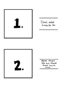 Numbered story sheet