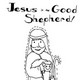 Jesus is the Good Shepherd Coloring Page