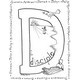 D is for Disciple Coloring page preview D is for Disciple