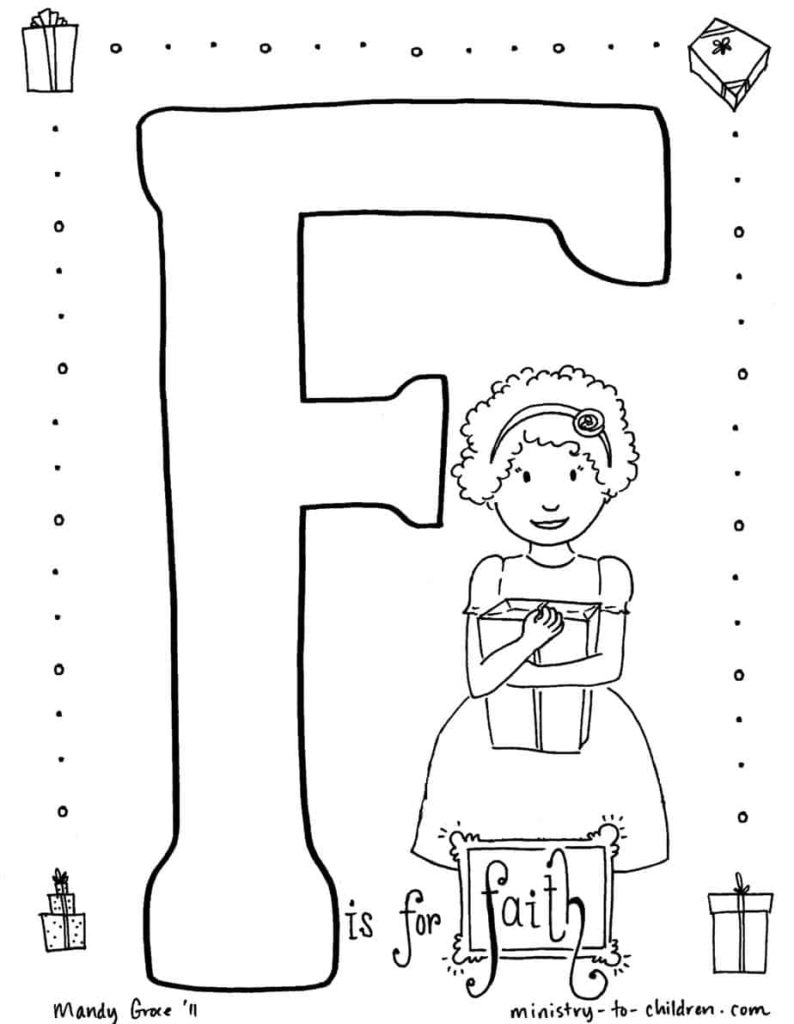Faith Coloring Page for Sunday School