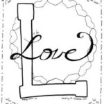 Love Coloring Page Bible Alpabet