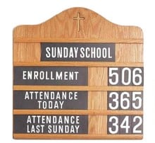 Sunday School Attendance Display