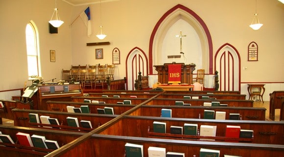 Interior of old traditional church