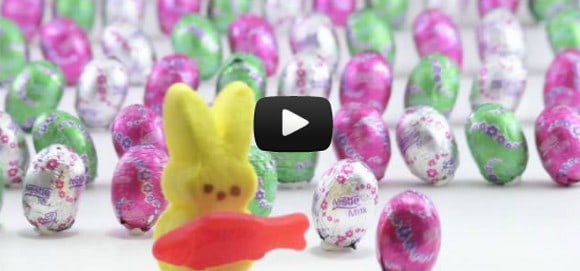 Video story of Easter told using candy