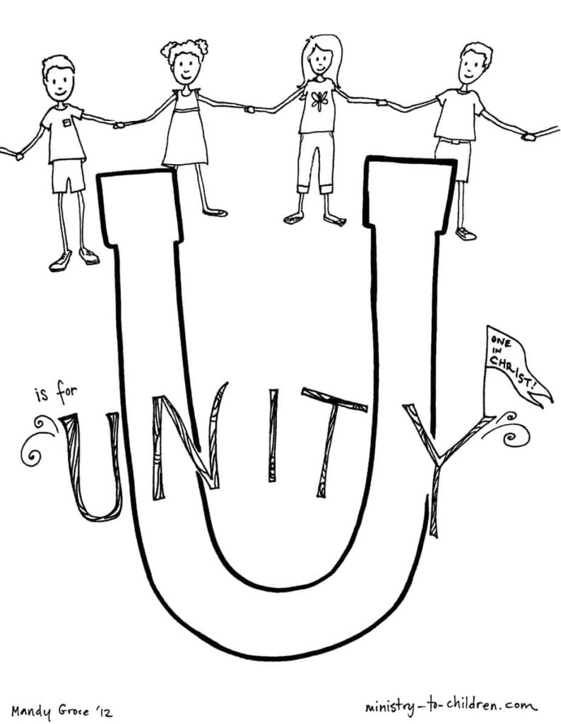 unity coloring page