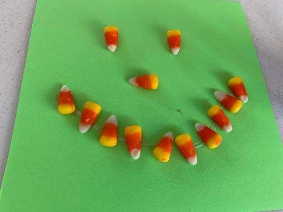 candy corn smile craft